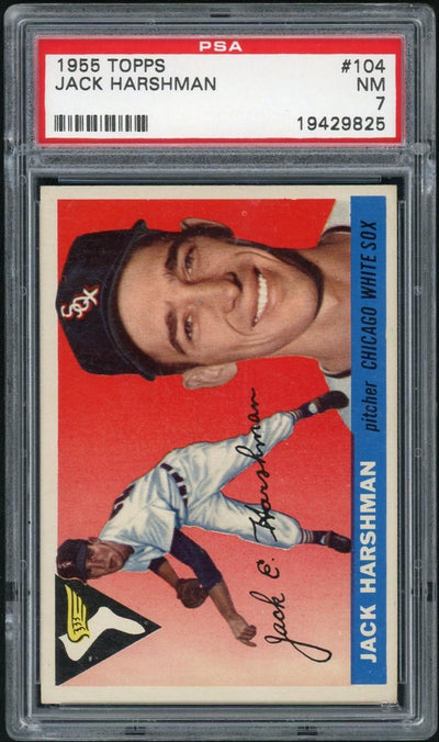 1955 Topps Jack Harshman #104 PSA 7