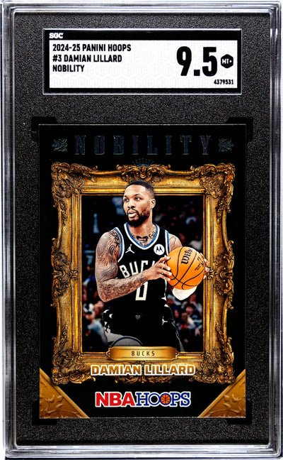 2024-25 Panini Hoops #3 Damian Lillard Nobility SGC 9.5