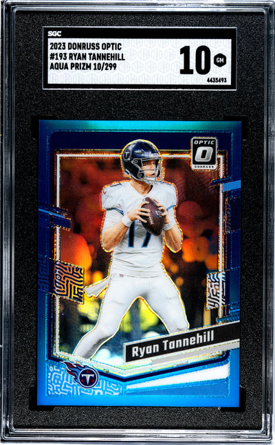 2023 Donruss Optic Aqua Prizm Ryan Tannehill #193 /299 SGC 10