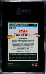 2023 Donruss Optic Aqua Prizm Ryan Tannehill #193 /299 SGC 10