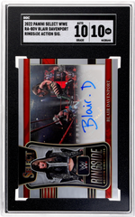 2022 Panini Select Wwe #RA-BDV Blair Davenport Ringside Action Sigs. SGC 10