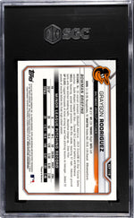 2021 Bowman Chrome Mega Box Grayson Rodriguez #BCP-118 SGC 9