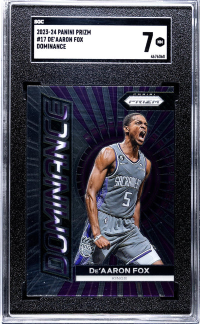 2023-24 Panini Prizm Dominance De'Aaron Fox #17 SGC 7