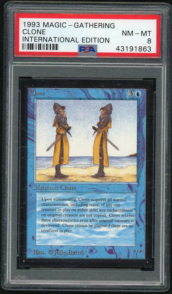 1993 Magic the Gathering Collector's Edition International Clone U :B: #52 PSA 8