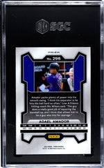 2024 Panini Prizm Silver Adal Amador #296 RC SGC 9