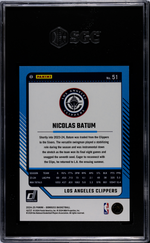 2024 Donruss Holo Blue Laser Nicolas Batum #51 /49 SGC 9