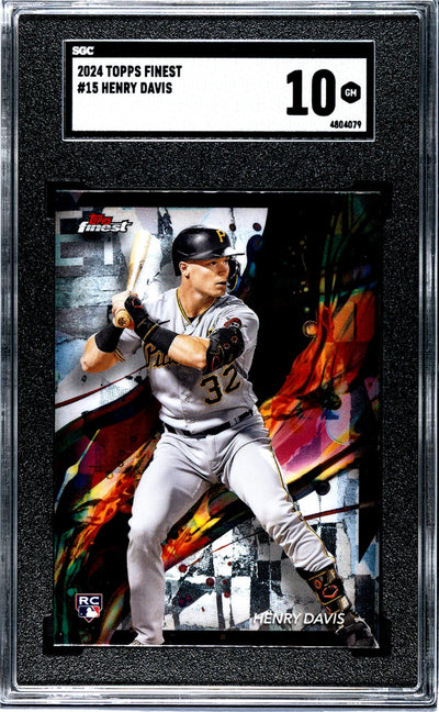 2024 Topps Finest Henry Davis #15 RC SGC 10