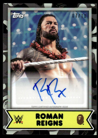 2025 Topps 4A Roman Reigns Topps Certified Autograph /10 VG