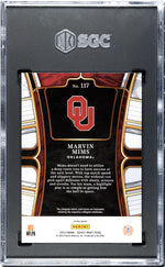 2023 Panini Select D.P. Gold Lazer Prizm Marvin Mims #117 RC SGC 9.5