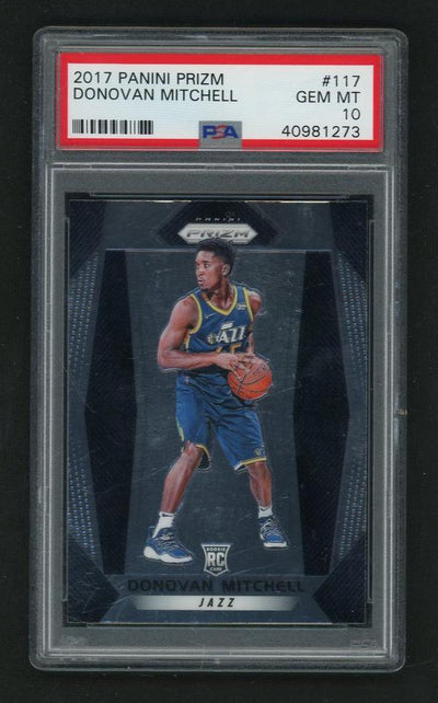 2017 Panini Prizm Donovan Mitchell #117 PSA 10