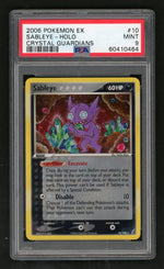 2006 Pokemon Ex Crystal Guardians Holo Sableye #10 PSA 9