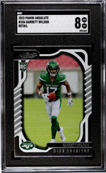 2022 Panini Absolute #106 Garrett Wilson Retail SGC 8