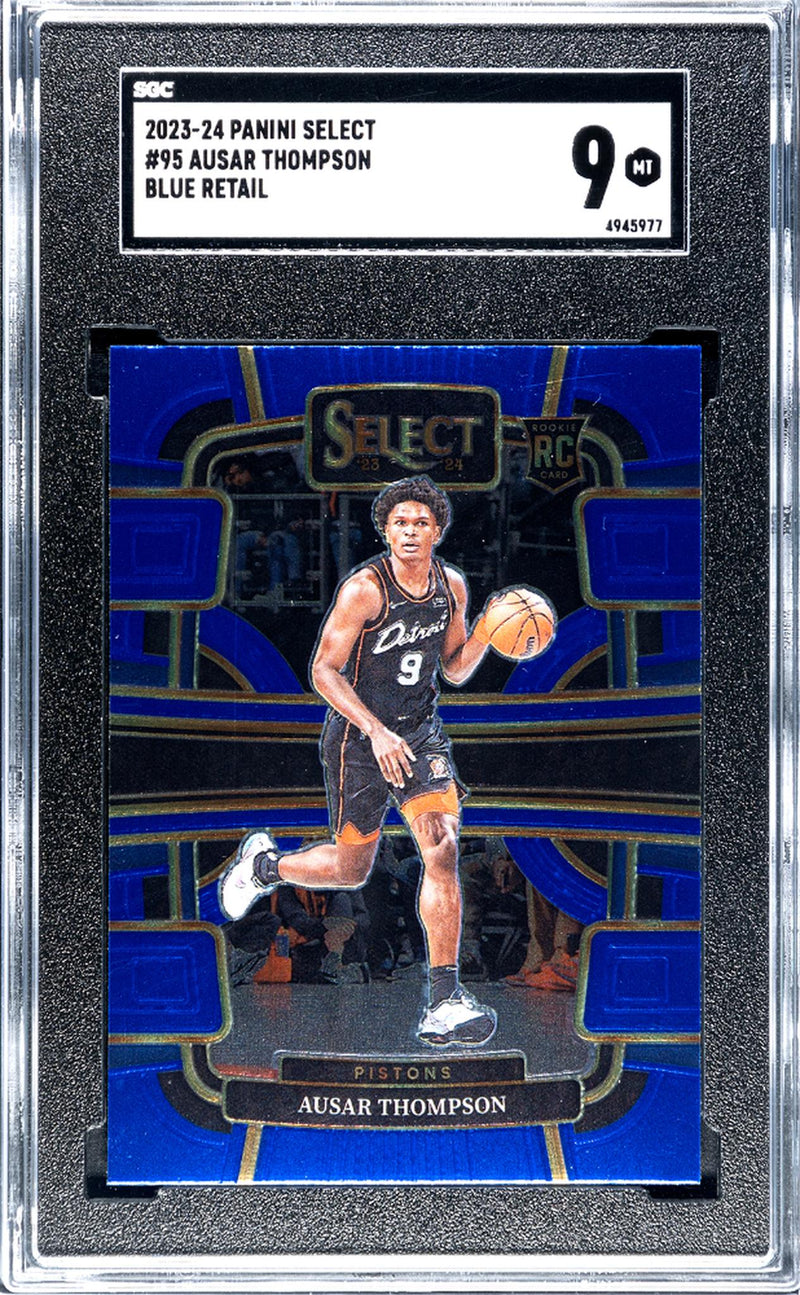 2023-24 Panini Select Blue Retail Ausar Thompson #95 RC SGC 9