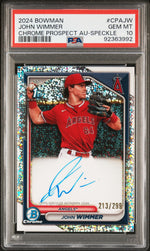 2024 Bowman Chrome Prospect Au-Speckle John Wimmer #CPA-JW /299 PSA 10