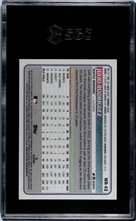2023 Topps Big League #WR-43 Julio Rodríguez Wrapper Redemption /75 SGC 9