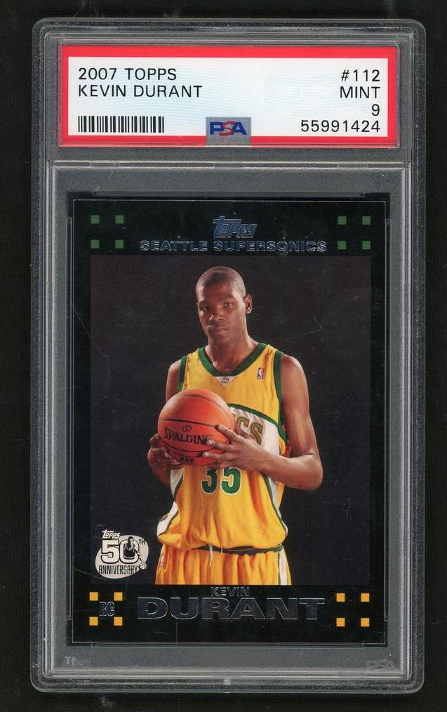 2007 Topps Kevin Durant #112 PSA 9