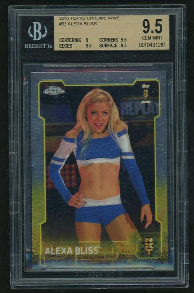 2015 Topps Chrome 92 Alexa Bliss NXT Rookie Beckett 9.5 Gem Mint NXT