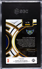 2024 Panini Select Purple Prizm Kalani Brown #110 /149 SGC 10