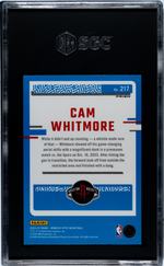 2023-24 Panini Donruss Optic Purple Prizm Cam Whitmore #217 RC SGC 10