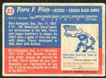 1957 Topps 22 Pierre Pilote Rookie Chicago Black Hawks
