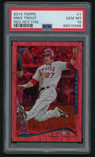 2014 Topps Red Foil Mike Trout #1 PSA 10