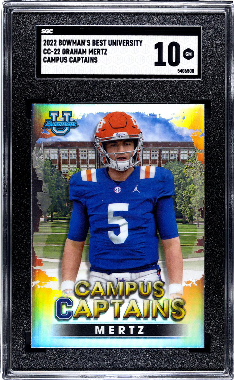2022 Bowman University Campus Captains Graham Mertz #CC-22 SGC 10