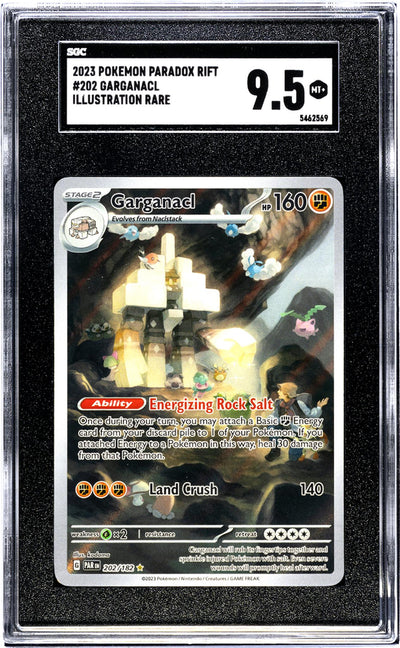 2023 Pokemon #202/182 Garganacl Paradox Rift SGC 9.5