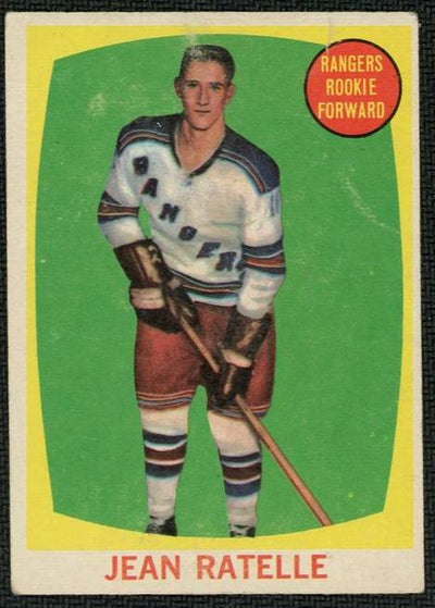 1960 Topps 60 Jean Ratelle Rookie New York Rangers
