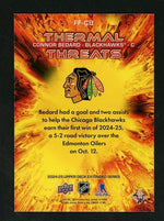 2024 Upper Deck Full Force FF-CB Connor Bedard Thermal Threats Rookie Chicago Blackhawks