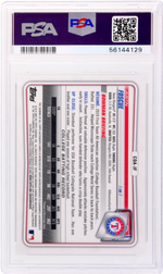 2020 Bowman Draft Chrome Justin Foscue #CDA-JF /250 PSA 9 Auto Purple