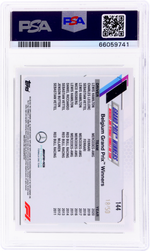 2021 Topps Chrome Formula 1 Gold Checker Flag Lewis Hamilton #144 /50 /18 PSA 10