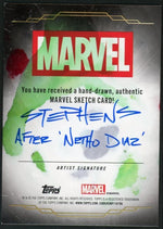 Marvel Topps Chrome Dr. Doom Sketch 1/1 Mike Stephens