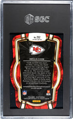 2022 Panini Select Silver Die-Cut Bryan Cook #252 RC SGC 9.5