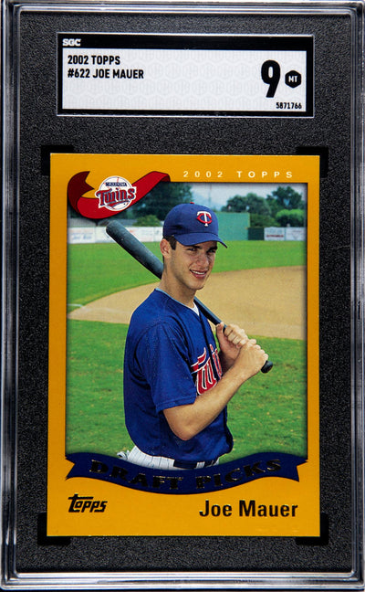 2002 Topps #622 Joe Mauer Draft Picks SGC 9