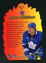 2022 Upper Deck Fleer Showcase 4 Auston Matthews Hot Shots 4 VG Toronto Maple Leafs