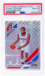2019 Panini Donruss Optic Kawhi Leonard #30 Checkerboard PSA 10