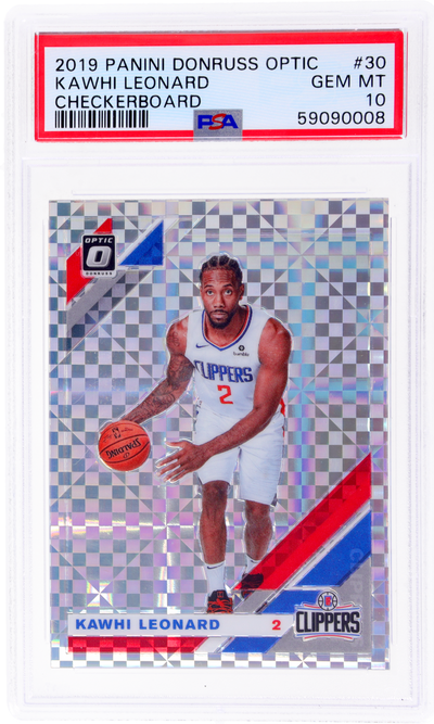 2019 Panini Donruss Optic Kawhi Leonard #30 Checkerboard PSA 10