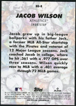 2025 Topps Hidden Gems HG8 Jacob Wilson Citrine /10