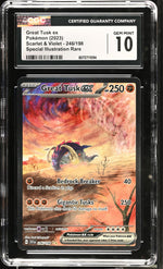 2023 Pokémon Scarlet & Violet SIR Great Tusk #246/198 ex CGC 10
