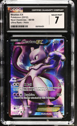 2012 Pokemon #98/99 Mewtwo EX Next Destinies CGC 7