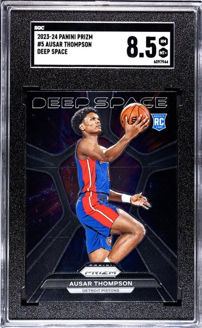 2023 Panini Prizm Deep Space Ausar Thompson #5 RC SGC 8.5