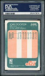 1988 Fleer John Stockton #115 PSA 9