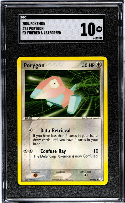 2004 Pokemon #47/112 Porygon EX FireRed & LeafGreen SGC 10
