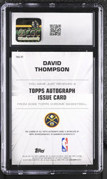 2025 Topps Chrome #TAU-DT David Thompson Autograph Issue Auto CGC 10