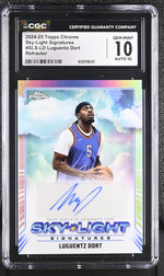 2024 Topps Chrome #SLS-LD Luguentz Dort Sky-Light Signatures CGC 10