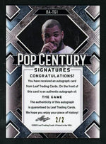 2022 Leaf Pop Century BA-TG1 The Game Signatures 2/2 Auto