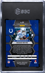 2023 Mosaic #101 Reggie Wayne Gold Wave Prizm 17/17 SGC 9.5
