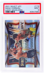 2021 Panini Select UFC Lucky Envelopes Diego Ferreira #119 2/8 PSA 9 RC