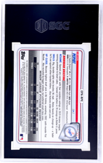 2020 Bowman Chrome Ryan Pepiot #CPA-RPE 23/99 SGC 9.5 Auto