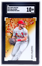 2022 Topps Pristine Paul DeJong #233 Gold Refractor 38/50 SGC 10